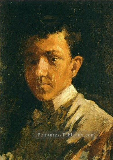Autoportrait aux cours de cheveux 1896 Pablo Picasso Peintures à l'huile